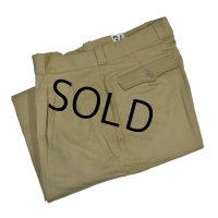 デッドストック【~60’s】【ビンテージ】【フランス軍】【Ｍ-52】【フレンチアーミー】【ベージュ】コットン【チノパンツ】【サイズ34】 