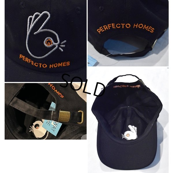 画像2: 【デッドストック】ビンテージ【PERFECTO HOMES】【黒】【ベースボールキャップ】  