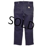 【ビンテージ】【carhartt】カーハート【relaxed fit】リラックスフィット【黒】ブラック【ペインターパンツ】【ワークパンツ】【35×32】 