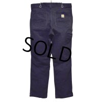 【ビンテージ】【carhartt】カーハート【relaxed fit】リラックスフィット【黒】ブラック【ペインターパンツ】【ワークパンツ】【35×32】 