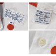 画像2: 【ビンテージ】ペリー・エリス【PERRY ELLIS】【白ｘ赤】ドット柄【コットン半袖シャツ】サイズＭ<br> (2)