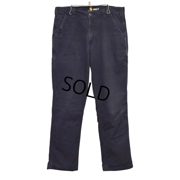 画像3: 【ビンテージ】【carhartt】カーハート【relaxed fit】リラックスフィット【黒】ブラック【ペインターパンツ】【ワークパンツ】【35×32】 