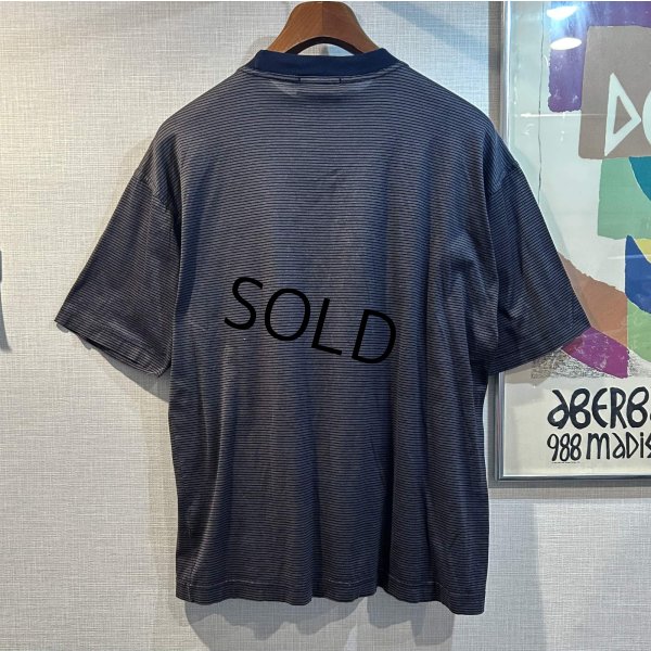 画像3: 【イタリー製】【ビンテージ】【Pier Luigi】【紺ｘブラウン】【ボーダー】【Ｔシャツ】【サイズM程度】 