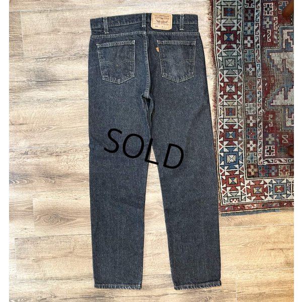 画像4: 90’s 【USA製】【ビンテージ】【LEVI'S】【リーバイス５０５】505 先染め 黒 デニムパンツ ブラックデニム【33ｘ32】 