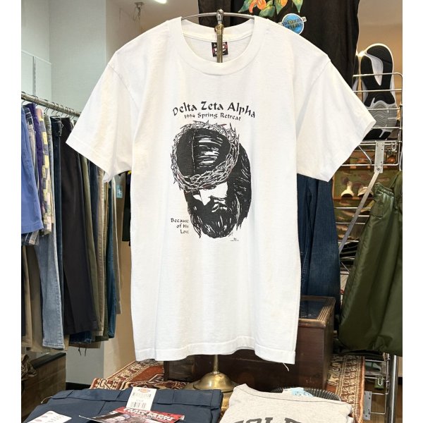画像1: 90's【USA製】 ビンテージ【FRUIT OF THE LOOM 】フルーツオブザルーム シングルステッチ【Delta Zeta Alpha】【 Tシャツ】【サイズL】 