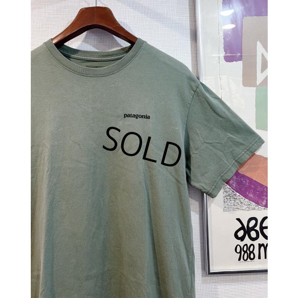 画像1: ビンテージ【パタゴニア】patagonia【緑】【バックプリント】ロゴ入り 【Tシャツ】【サイズM】 
