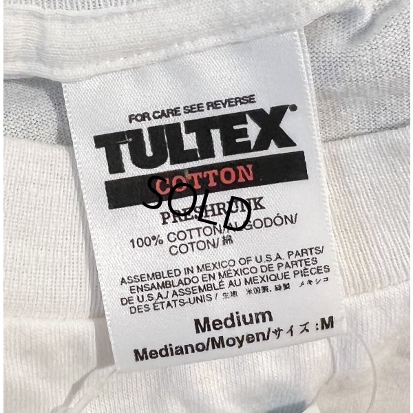 画像2: デッドストック【ビンテージ】【TULTEX】タルテックス【白】【チーター】プリント【Tシャツ】【サイズM】 