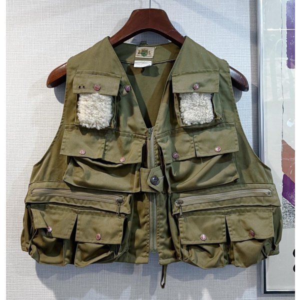 画像1: 80's~【ビンテージ】USA製【ldeal】アイディール【フィッシングベスト】【サイズM】 