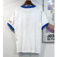 画像3:  デッドストック 80's【USA製】スクリーンスターズ【ビンテージ】【USMC】白ｘ青【リンガーTシャツ】【サイズＬ】<br> (3)