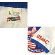 画像2:  デッドストック 80's【USA製】スクリーンスターズ【ビンテージ】【USMC】白ｘ青【リンガーTシャツ】【サイズＬ】<br> (2)