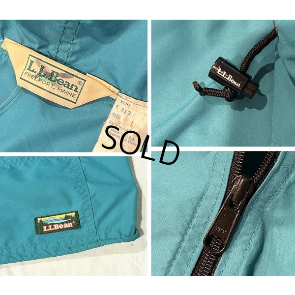 画像2: 80's~【USA製】ビンテージ【L.L.Bean】【ＬＬビーン】エメラルドブルー【アノラックパーカー】サイズL 