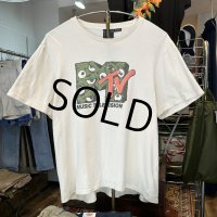【ビンテージ】【MTV】エムティーヴィー【クリームｘ緑ロゴ】【コットンTシャツ】【サイズＸＸＬ】 