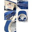画像2: 90’s【USA製】【ビンテージ】Champion【チャンピオン】【青】ロゴ刺繍【ベースボールキャップ】<br> (2)