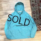 80's~【USA製】ビンテージ【L.L.Bean】【ＬＬビーン】エメラルドブルー【アノラックパーカー】サイズL 