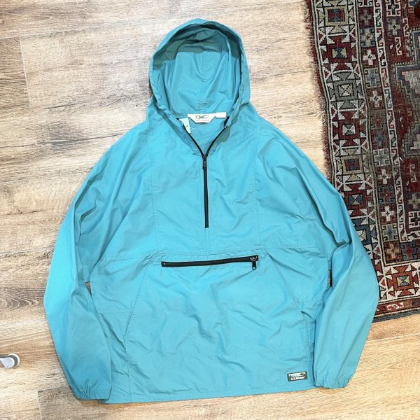 画像1: 80's~【USA製】ビンテージ【L.L.Bean】【ＬＬビーン】エメラルドブルー【アノラックパーカー】サイズL 