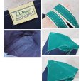 画像2: 80's【程度良好】【ビンテージ】ＬＬビーン【L.L.bean】紺×緑ｘ白【デラックストートバッグ】<br> (2)