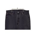 90's【ビンテージ】【LEVI'S】【リーバイス】【501】ブラック 黒【デニムパンツ】後染め【38×30】 