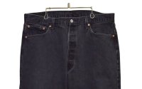 90's【ビンテージ】【LEVI'S】【リーバイス】【501】ブラック 黒【デニムパンツ】後染め【38×30】 