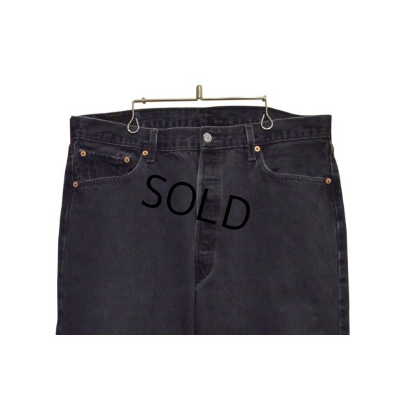 画像1: 90's【ビンテージ】【LEVI'S】【リーバイス】【501】ブラック 黒【デニムパンツ】後染め【38×30】 
