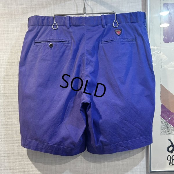 画像3: POLO GOLF ポロゴルフ【POLO RALPH LAUREN】オールドラルフローレン 紫 ショートパンツ【短パン】【コットンショーツ】【W34】 