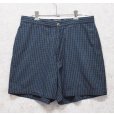 画像1: 90’s~【POLO GOLF】【ポロゴルフ】【POLO RALPH LAUREN】オールドラルフローレン【ネイビー×緑】【チェック柄】【ショートパンツ】【短パン】【コットンショーツ】【W34】<br> (1)