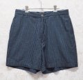 90’s~【POLO GOLF】【ポロゴルフ】【POLO RALPH LAUREN】オールドラルフローレン【ネイビー×緑】【チェック柄】【ショートパンツ】【短パン】【コットンショーツ】【W34】 