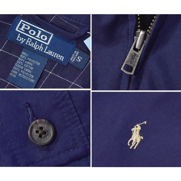画像2: 【ラルフローレン】【POLO RALPH LAUREN】紺 ネイビー【ブルゾン】スウィングトップ ジップアップブルゾン【サイズS】 