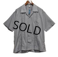 【ほぼ未使用】ビンテージ【グレー】【キューバシャツ】半袖開襟シャツ【サイズXL】  