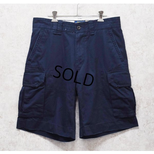 画像1: 【POLO RALPH LAUREN】【ラルフローレン】【紺】【クラシックチノ】【CLASSIC CHINO】カーゴショーツ【カーゴパンツ】半ズボン【短パン】【W32】 