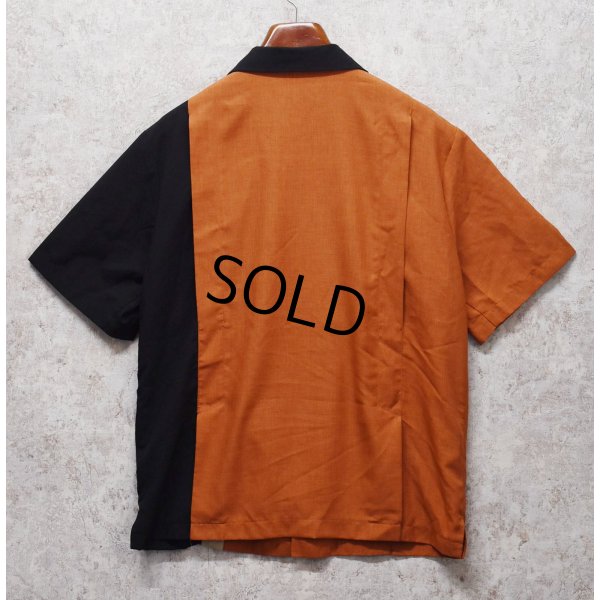 画像3: 90's【USA製】【ビンテージ】【JH UNIFORM】【オレンジ×黒×ベージュ】【半袖シャツジャケット】半袖開襟シャツ【サイズM】  