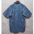 画像3: 80's【インド製】ビンテージ【Revenge Shirtmaker】【水色】総柄【コットン】半袖シャツ 【サイズM】<br> (3)