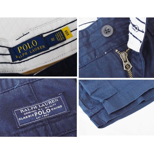 画像2: 【POLO RALPH LAUREN】【ラルフローレン】【紺】【クラシックチノ】【CLASSIC CHINO】カーゴショーツ【カーゴパンツ】半ズボン【短パン】【W32】 