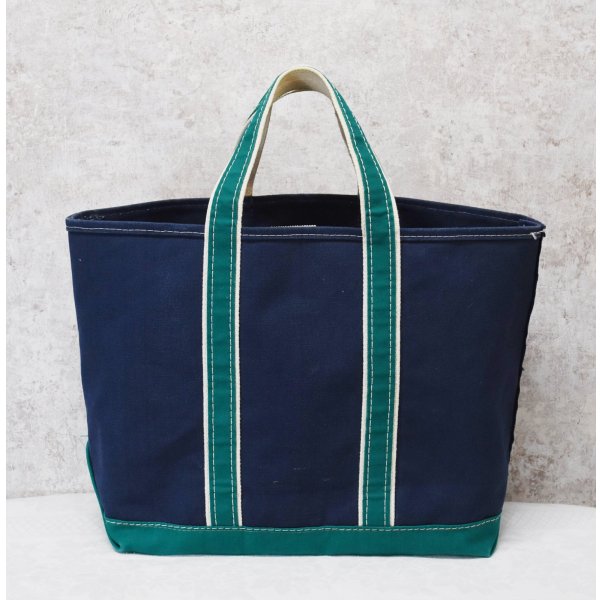 画像3: 80's【程度良好】【ビンテージ】ＬＬビーン【L.L.bean】紺×緑ｘ白【デラックストートバッグ】 