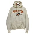 ビンテージ【チャンピオン】【Champion】【PRINCETON】プリンストン大学 カレッジロゴ【オートミールｘオレンジプリント】【パーカー】【サイズL】 