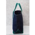画像5: 80's【程度良好】【ビンテージ】ＬＬビーン【L.L.bean】紺×緑ｘ白【デラックストートバッグ】<br> (5)