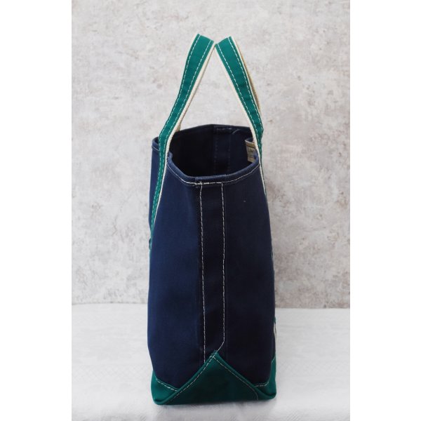 画像5: 80's【程度良好】【ビンテージ】ＬＬビーン【L.L.bean】紺×緑ｘ白【デラックストートバッグ】 