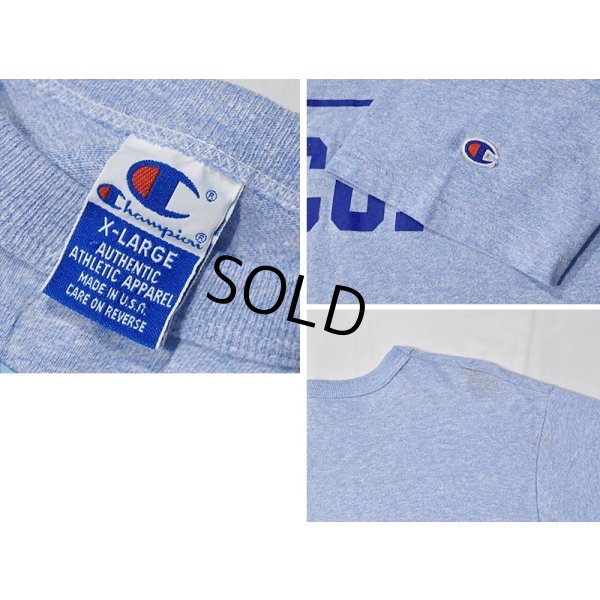 画像2: 90’s USA製 ビンテージ チャンピオン【PROSSER FALCONS】水色【Ｔシャツ】【サイズXL】 