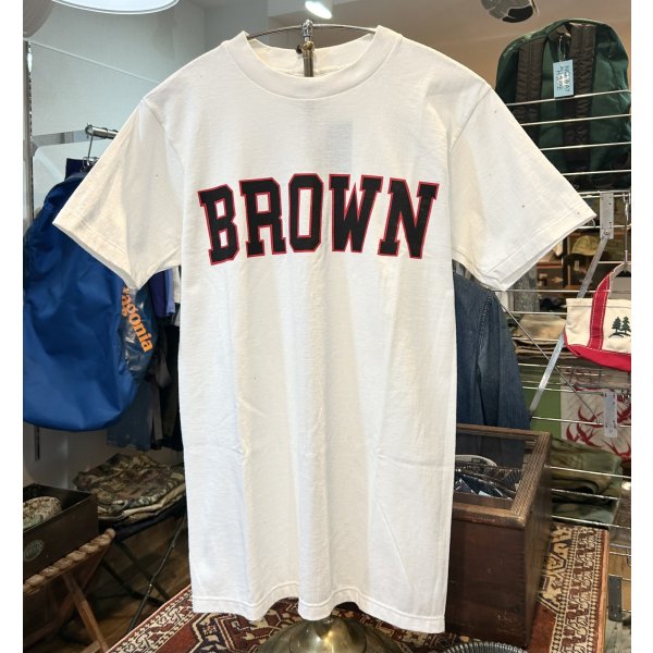 画像1: デッドストック【90’ｓ】【USA製】【ビンテージ】チャンピオン【BROWN】白【Ｔシャツ】【サイズM】 