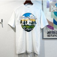 デッドストック【〜90's】【ビンテージ】【Hanes】ヘインズ【Spruce Lake Retreat】プリント【白】【Tシャツ】【サイズL】 