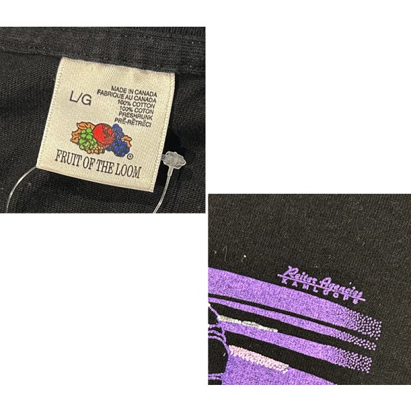 画像2: 【90's~】ビンテージ【FRUIT OF THE LOOM】【フルーツオブザルーム】YUKON【犬ぞり】月夜【 Tシャツ】【サイズL】 