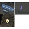 画像2: ビンテージ POLO RALPH LAUREN【ポロラルフローレン】【CUSTOM FIT】胸刺繡ロゴ入り【黒】【ボタンダウンシャツ】【サイズM】 <br> (2)