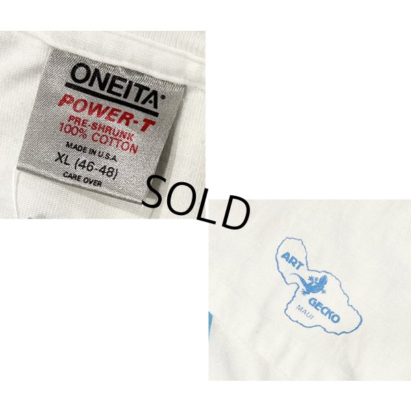 画像2: 90's 【USA製】ビンテージ【ONEITA】オニータ【IMAGINE POSSIBILITIES】空プリント バックプリント付き【白】 Tシャツ 【サイズXL】 