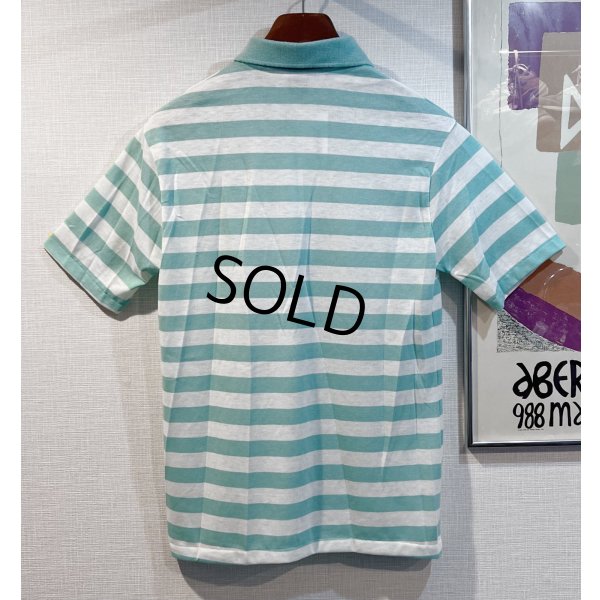 画像3: デッドストック【90’s】【USA製】WEST CHESTER【ミントグリーン×白】【ボーダー】【ポロシャツ】【半袖シャツ】【サイズM】  