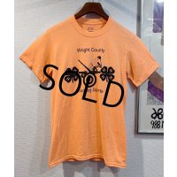 【程度良好】【Wright Country Shooting Sports】【オレンジ】【フロントプリント】【Tシャツ】【半袖Tシャツ】【サイズS】 