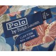 画像2: 90's 【ビンテージ】 POLO RALPH LAUREN【ラルフローレン】オールドラルフローレン【CLAYTON】花【水色】総柄 半袖開襟シャツ 【サイズL】 <br> (2)