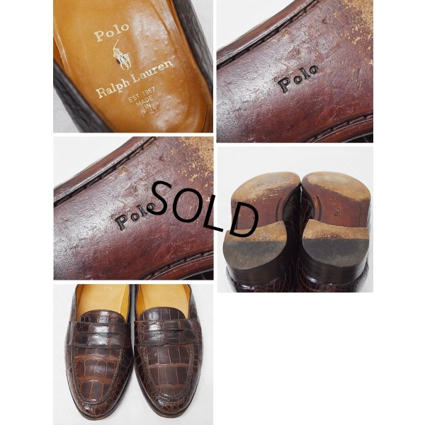 画像2: 【イタリー製】【ラルフローレン】【POLO RALPH LAUREN】【クロコダイル革】 【ローファー】レザーシューズ【US10】 