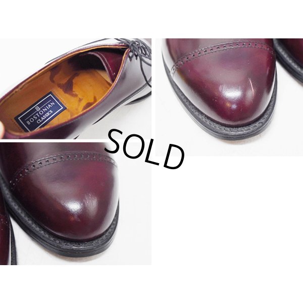 画像3: 【デッドストック】USA製【ビンテージ】【ボストニアンクラシック】【BOSTONIAN CLASSICS】【赤茶】【レザーシューズ】【ストレートチップ】【US9 E/C】【27cm程度】 