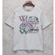 画像1: 90’s【USA製】【ビンテージ】【SOF TEE】【Who says one man can't change the WORLD?】グレー【キリスト】【Tシャツ】【サイズＬ】<br> (1)