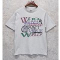 90’s【USA製】【ビンテージ】【SOF TEE】【Who says one man can't change the WORLD?】グレー【キリスト】【Tシャツ】【サイズＬ】 