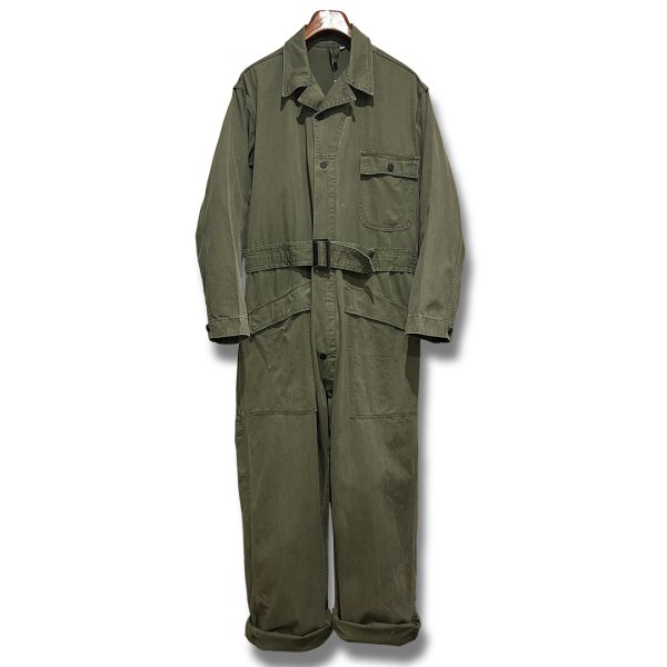 画像1: 40's【ビンテージ】U.S.ARMY【米軍実物】ＨＢＴ【ヘリンボーン】１３スターボタン【つなぎ】【オールインワン】42R 